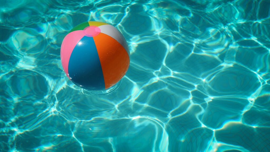 A ball in a pool